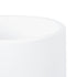 GloboStar® Artificial Garden KASOS 20444 Πήλινο Κεραμικό Κασπώ Γλάστρα - Flower Pot Λευκό με Χρυσό Φ15cm x Υ15cm - ledmania.gr