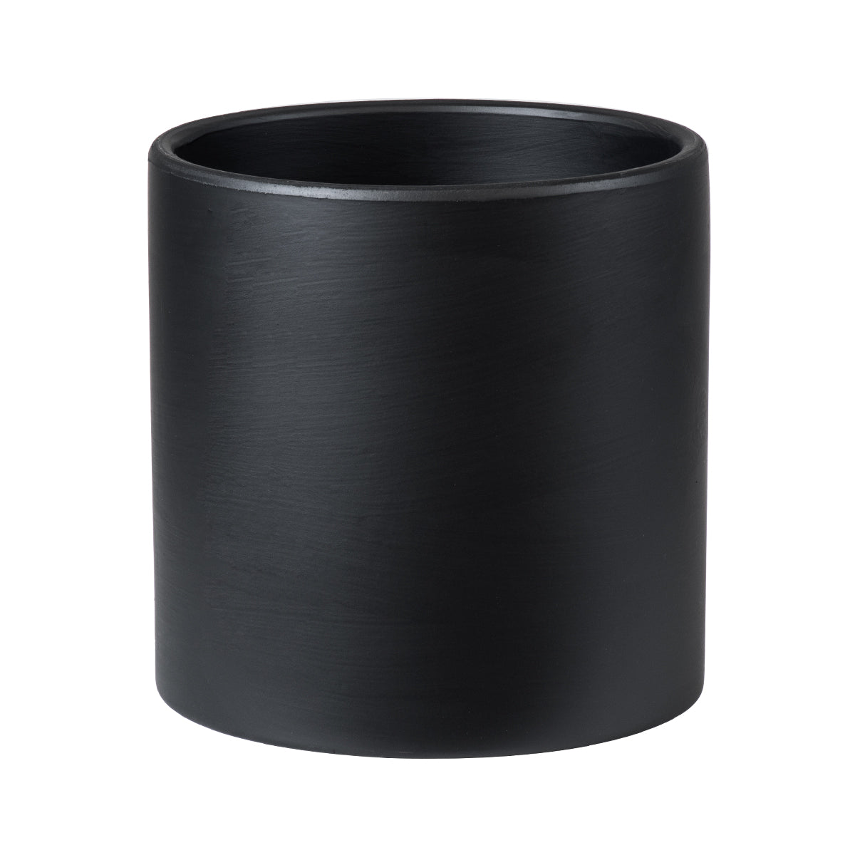 GloboStar® Artificial Garden ELAFONISOS 20446 Πήλινο Κεραμικό Κασπώ Γλάστρα - Flower Pot Μαύρο με Χρυσό Φ15cm x Υ15cm - ledmania.gr