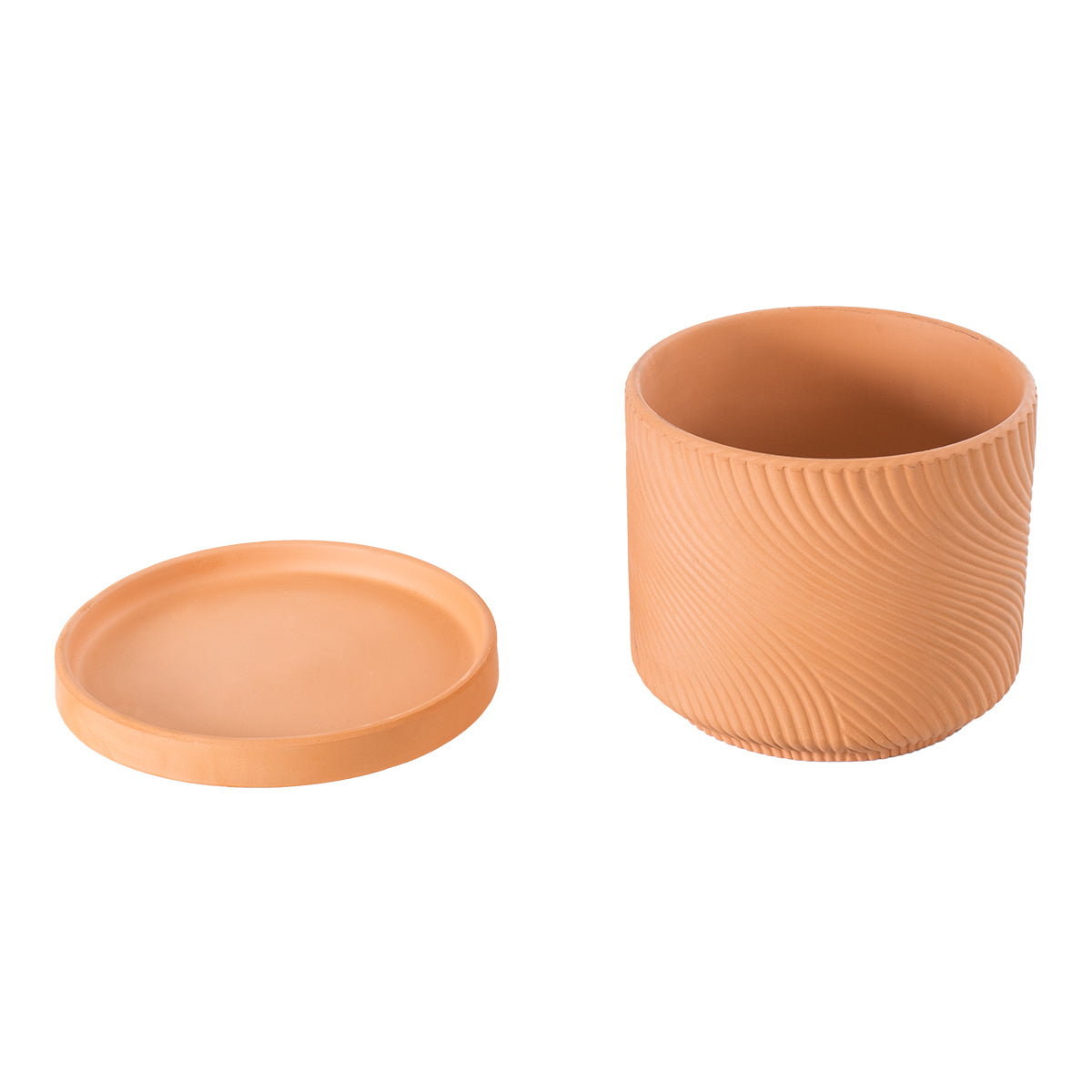 GloboStar® Artificial Garden ASTYPALAIA 20451 Πήλινο Κεραμικό Κασπώ Γλάστρα - Flower Pot Κεραμιδί Φ18cm x Υ16cm - ledmania.gr