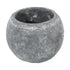 GloboStar® Artificial Garden ALONISSOS 20458 Τσιμεντένιο Κασπώ Γλάστρα - Flower Pot Γκρι Φ18.5cm x Υ14.5cm - ledmania.gr