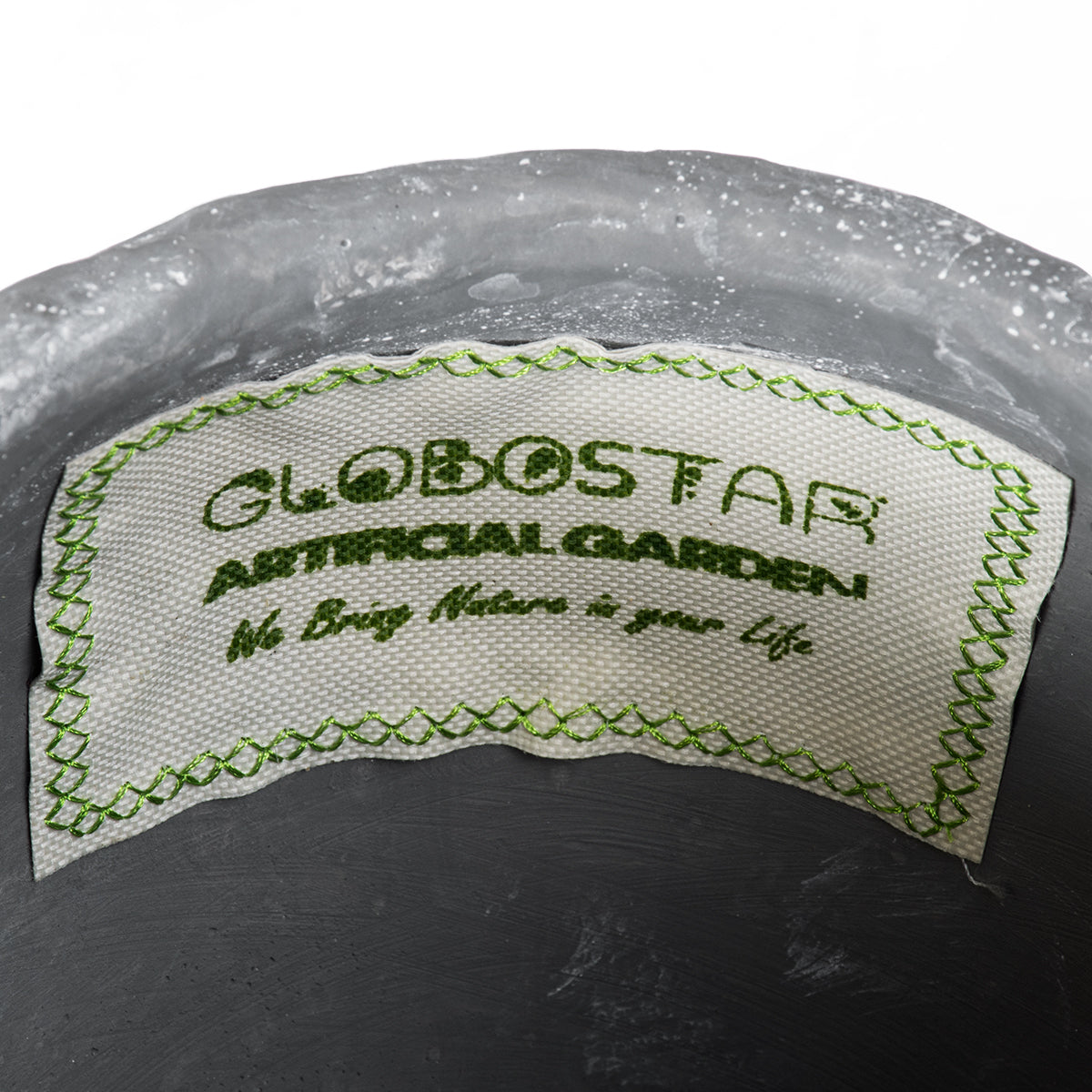 GloboStar® Artificial Garden ALONISSOS 20458 Τσιμεντένιο Κασπώ Γλάστρα - Flower Pot Γκρι Φ18.5cm x Υ14.5cm - ledmania.gr