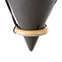 GloboStar® Artificial Garden AIGINA 20466 Κρεμαστό Πήλινο Κεραμικό Κασπώ Γλάστρα - Flower Pot Μαύρο Φ13cm x Υ15cm - ledmania.gr