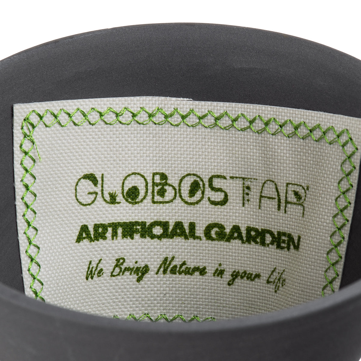 GloboStar® Artificial Garden AIGINA 20466 Κρεμαστό Πήλινο Κεραμικό Κασπώ Γλάστρα - Flower Pot Μαύρο Φ13cm x Υ15cm - ledmania.gr