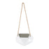 GloboStar® Artificial Garden HERAKLIO 20467 Κρεμαστό Πήλινο Κεραμικό Κασπώ Γλάστρα - Flower Pot Λευκό Μ13.5cm x Π15.5 x Υ37cm - ledmania.gr