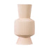 GloboStar® Artificial Garden CAPRI 20468 Πήλινο Κεραμικό Κασπώ Γλάστρα - Flower Pot Απαλό Μπεζ Φ7.5cm x Υ20cm - ledmania.gr