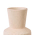 GloboStar® Artificial Garden CAPRI 20468 Πήλινο Κεραμικό Κασπώ Γλάστρα - Flower Pot Απαλό Μπεζ Φ7.5cm x Υ20cm - ledmania.gr