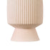GloboStar® Artificial Garden CAPRI 20468 Πήλινο Κεραμικό Κασπώ Γλάστρα - Flower Pot Απαλό Μπεζ Φ7.5cm x Υ20cm - ledmania.gr