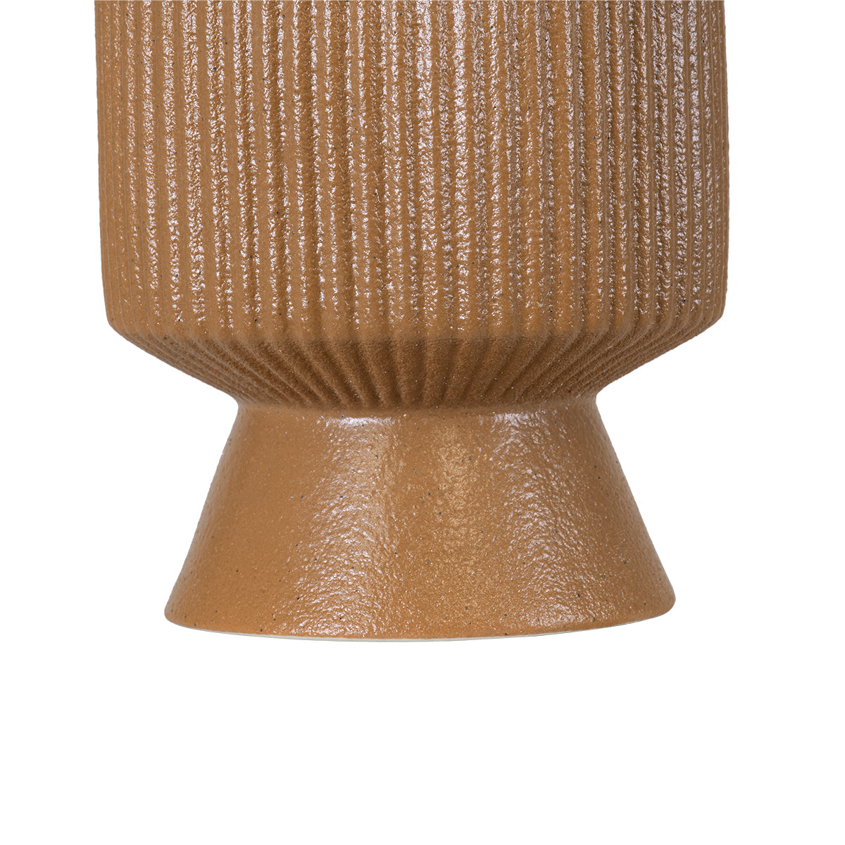 GloboStar® Artificial Garden AMALFI 20469 Πήλινο Κεραμικό Κασπώ Γλάστρα - Flower Pot Κεραμιδί Φ7.5cm x Υ20cm - ledmania.gr