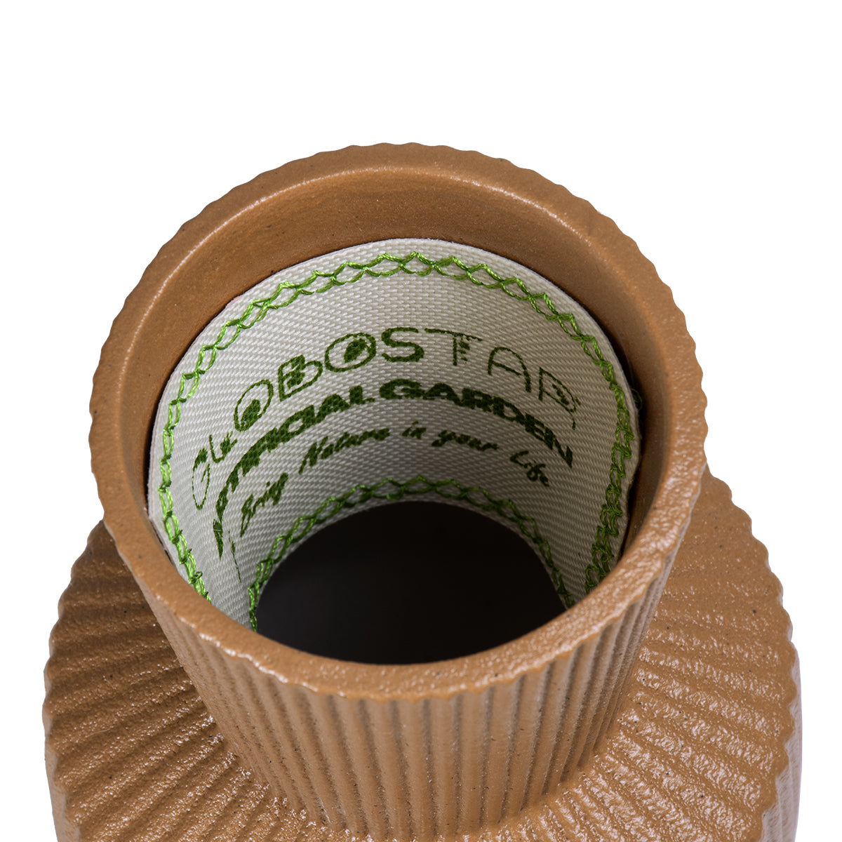 GloboStar® Artificial Garden AMALFI 20469 Πήλινο Κεραμικό Κασπώ Γλάστρα - Flower Pot Κεραμιδί Φ7.5cm x Υ20cm - ledmania.gr