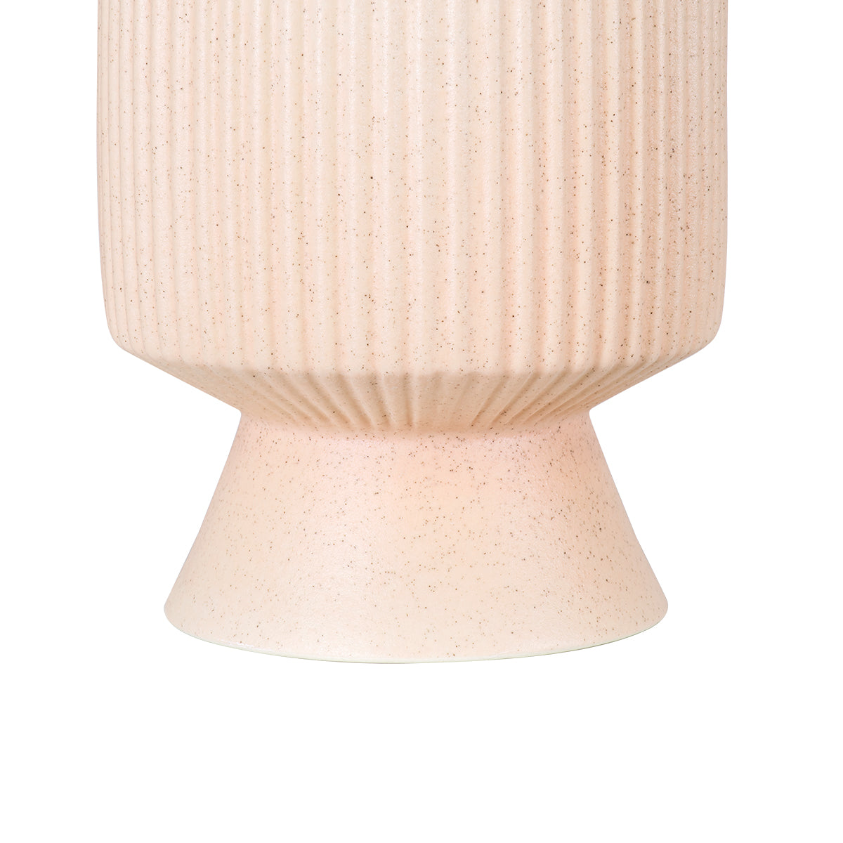 GloboStar® Artificial Garden CAPRI 20470 Πήλινο Κεραμικό Κασπώ Γλάστρα - Flower Pot Απαλό Μπεζ Φ9.5cm x Υ25cm - ledmania.gr