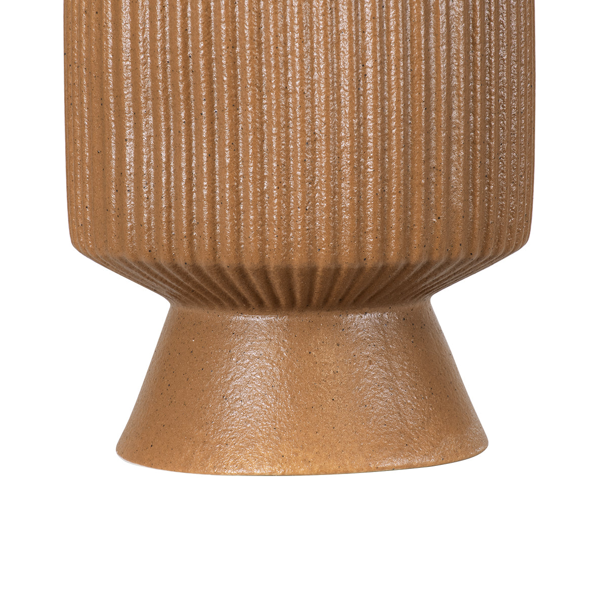 GloboStar® Artificial Garden AMALFI 20471 Πήλινο Κεραμικό Κασπώ Γλάστρα - Flower Pot Κεραμιδί Φ9.5cm x Υ25cm - ledmania.gr