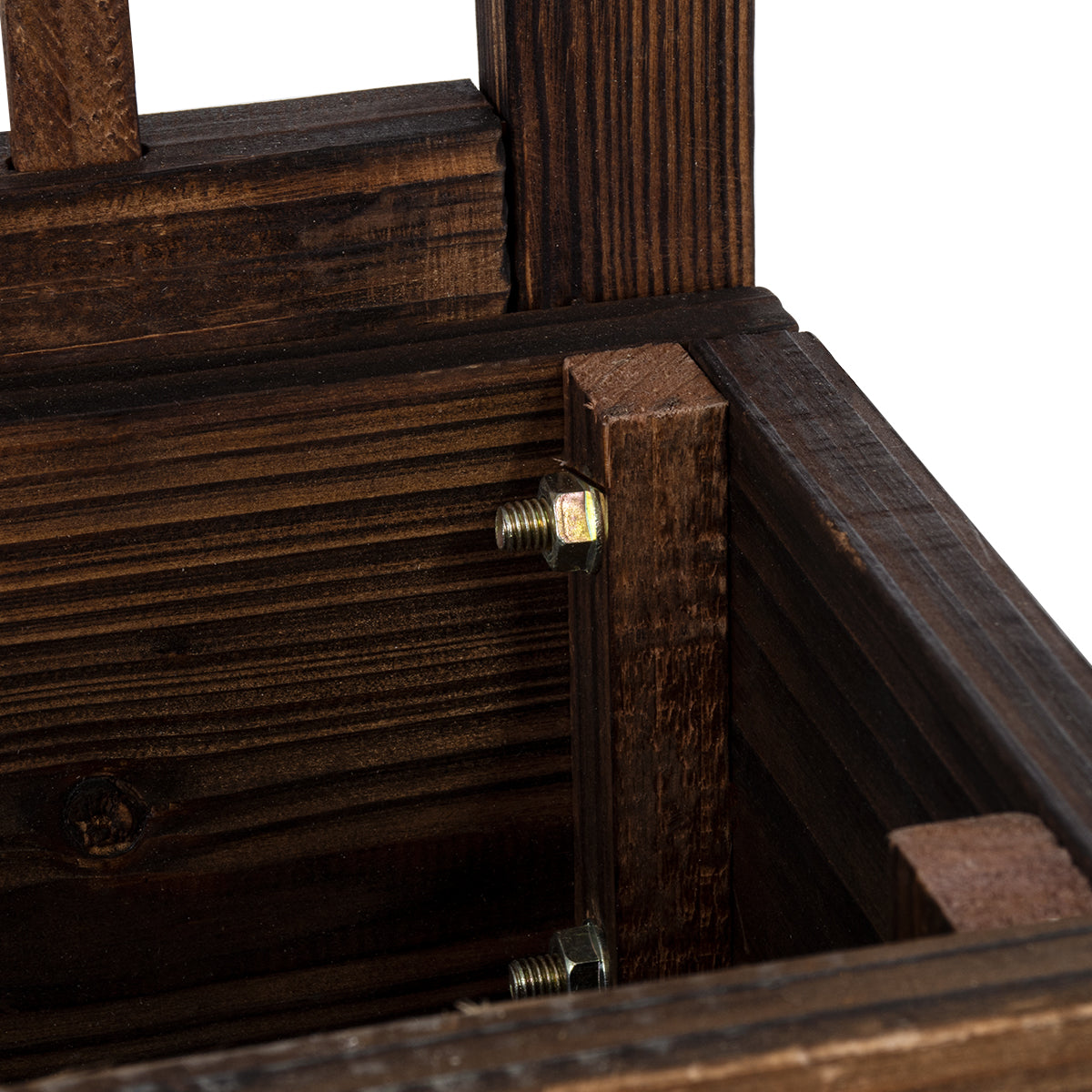 GloboStar® Artificial Garden ANTIPAXOS 20476 Επιτοίχιο Ξύλινο Κασπώ Γλάστρα - Flower Pot Καφέ Φ38cm x Υ45cm - ledmania.gr