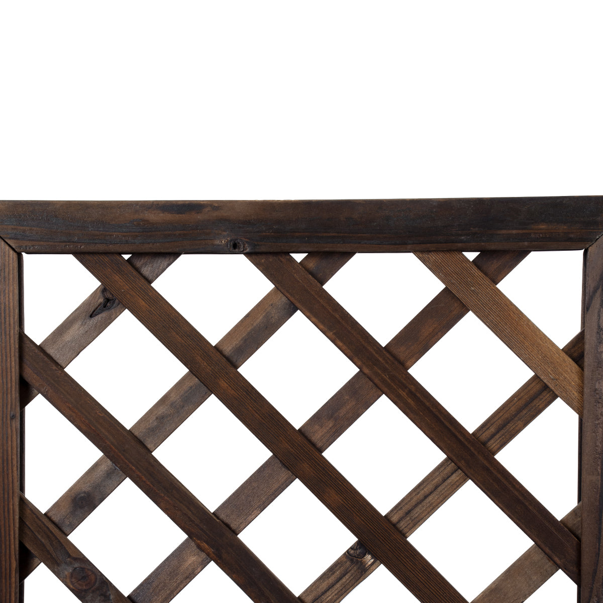 GloboStar® Artificial Garden SIKINOS 20477 Επιτοίχιο Ξύλινο Κασπώ Γλάστρα - Flower Pot Καφέ Φ38cm x Υ45cm - ledmania.gr