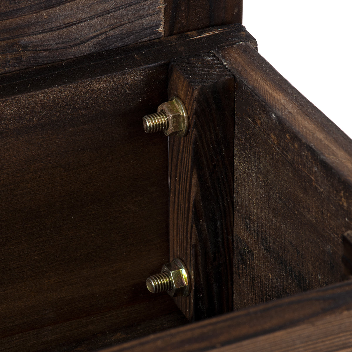 GloboStar® Artificial Garden SIKINOS 20477 Επιτοίχιο Ξύλινο Κασπώ Γλάστρα - Flower Pot Καφέ Φ38cm x Υ45cm - ledmania.gr