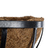 GloboStar® Artificial Garden OINOUSSES 20481 Επιτοίχιο Κασπώ Γλάστρα - Flower Pot από Φλοιό Καρύδας Καφέ Μ61cm x Π19cm x Υ18cm - ledmania.gr