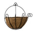 GloboStar® Artificial Garden KOUFONISIA 20482 Επιτοίχιο Κασπώ Γλάστρα - Flower Pot από Φλοιό Καρύδας Καφέ Φ25cm x Υ15cm - ledmania.gr