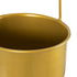 GloboStar® Artificial Garden NISYROS 20488 Κρεμαστό Μεταλλικό Κασπώ Γλάστρα - Flower Pot Χρυσό Φ16cm x Υ52cm - ledmania.gr