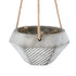 GloboStar® Artificial Garden SARAKINIKO 20490 Κρεμαστό Πήλινο Κεραμικό Κασπώ Γλάστρα - Flower Pot Γκρι Φ10cm x Υ36cm - ledmania.gr