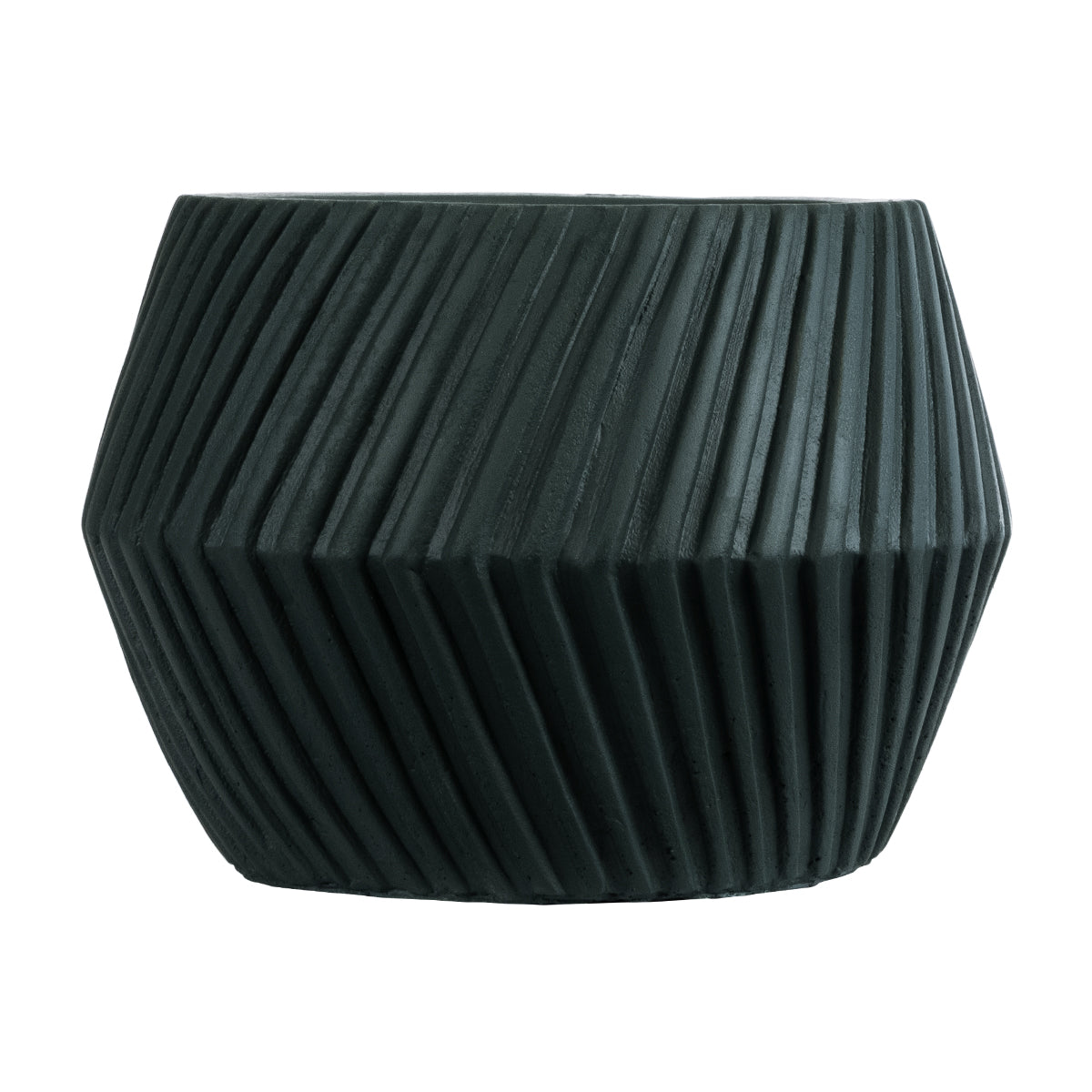 GloboStar® Artificial Garden BARBADOS 20538 Διακοσμητικό Κεραμικό Κασπώ Γλάστρα - Flower Pot Μαύρο Φ11 x Υ8.5cm - ledmania.gr