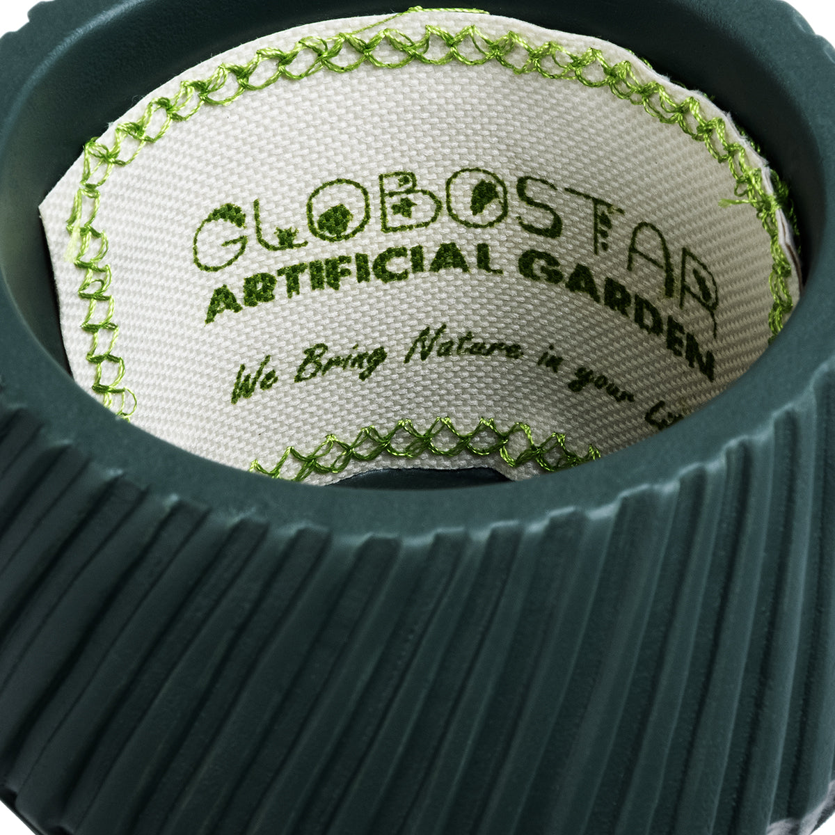 GloboStar® Artificial Garden BARBADOS 20538 Διακοσμητικό Κεραμικό Κασπώ Γλάστρα - Flower Pot Μαύρο Φ11 x Υ8.5cm - ledmania.gr