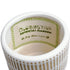 GloboStar® Artificial Garden AMARETTO 20543 Διακοσμητικό Κεραμικό Κασπώ Γλάστρα - Flower Pot Μπεζ με Λευκό Φ11 x Υ11cm - ledmania.gr