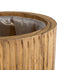 GloboStar® Artificial Garden JAMAICA 20554 Διακοσμητικό Ξύλινο Κασπώ Γλάστρα - Flower Pot Καφέ Φ22 x Υ46cm - ledmania.gr