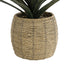 GloboStar® Artificial Garden THASSOS 20581 Διακοσμητικό Πλεκτό Κασπώ Γλάστρα - Flower Pot Καφέ Φ28 x Υ26cm - ledmania.gr