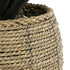 GloboStar® Artificial Garden THASSOS 20581 Διακοσμητικό Πλεκτό Κασπώ Γλάστρα - Flower Pot Καφέ Φ28 x Υ26cm - ledmania.gr