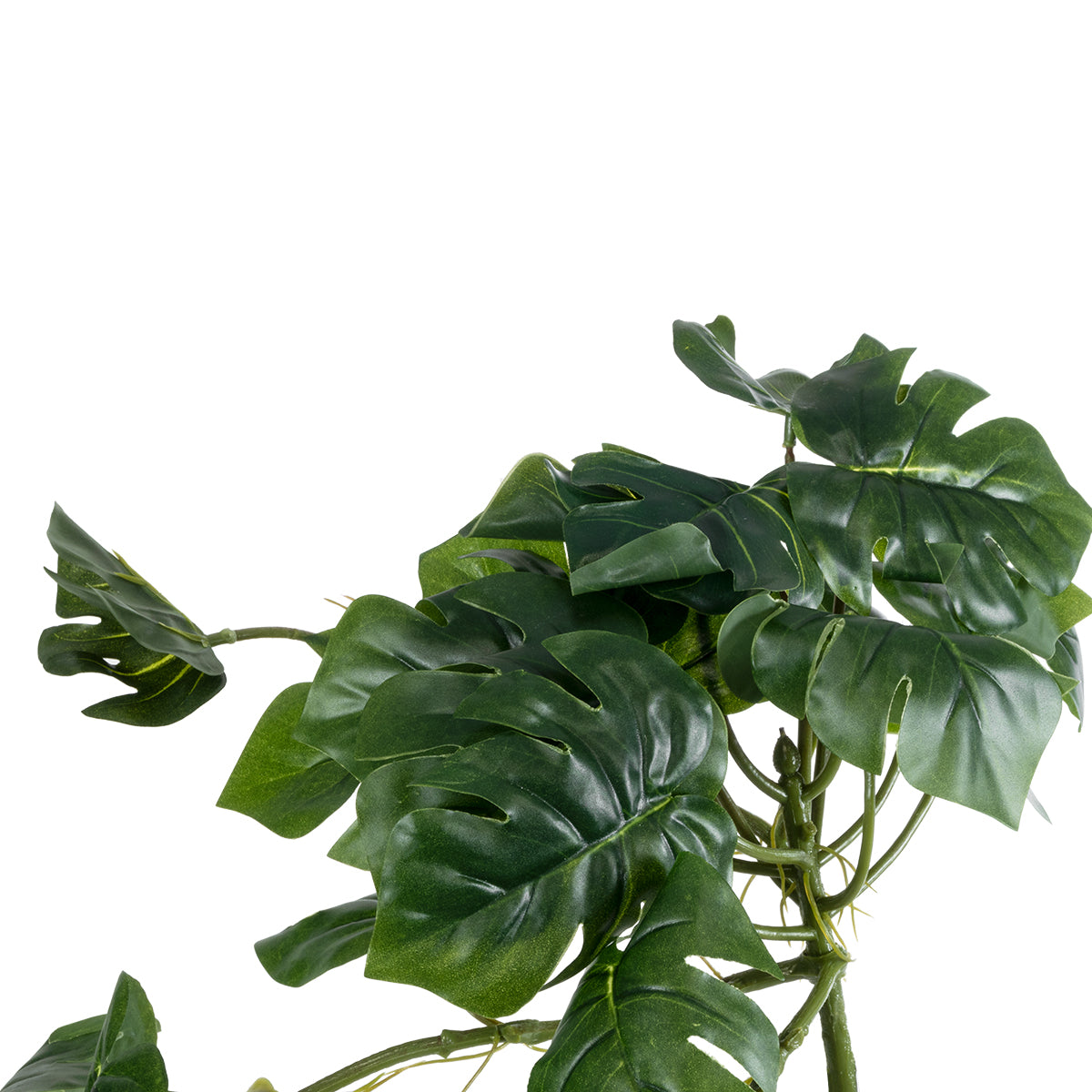 GloboStar® Artificial Garden HANGING MONSTERA 20600 Τεχνητό Διακοσμητικό Κρεμαστό Φυτό Μονστέρα Μ28 x Π30 x Υ50cm - ledmania.gr