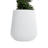 GloboStar® Artificial Garden MISSOURI 20692 Διακοσμητικό Πολυεστερικό Τσιμεντένιο Κασπώ Γλάστρα - Flower Pot Λευκό Φ45 x Υ45cm - ledmania.gr