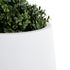GloboStar® Artificial Garden MISSOURI 20692 Διακοσμητικό Πολυεστερικό Τσιμεντένιο Κασπώ Γλάστρα - Flower Pot Λευκό Φ45 x Υ45cm - ledmania.gr