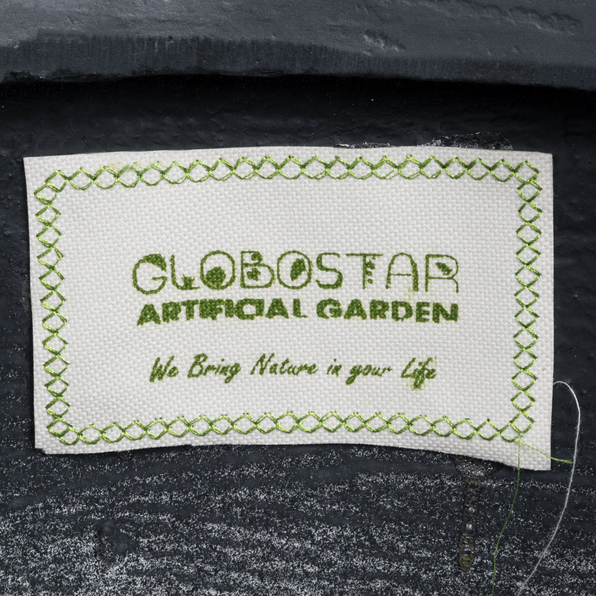 GloboStar® Artificial Garden DAMASCUS 20694 Διακοσμητικό Πολυεστερικό Τσιμεντένιο Κασπώ Γλάστρα - Flower Pot Μαύρο Φ45 x Υ45cm - ledmania.gr