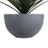 GloboStar® Artificial Garden BALTIMORE 20696 Διακοσμητικό Πολυεστερικό Τσιμεντένιο Κασπώ Γλάστρα - Flower Pot Γκρι Φ43 x Υ23cm - ledmania.gr