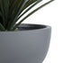 GloboStar® Artificial Garden BALTIMORE 20696 Διακοσμητικό Πολυεστερικό Τσιμεντένιο Κασπώ Γλάστρα - Flower Pot Γκρι Φ43 x Υ23cm - ledmania.gr