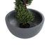 GloboStar® Artificial Garden BALTIMORE 20697 Διακοσμητικό Πολυεστερικό Τσιμεντένιο Κασπώ Γλάστρα - Flower Pot Γκρι Φ61 x Υ30cm - ledmania.gr