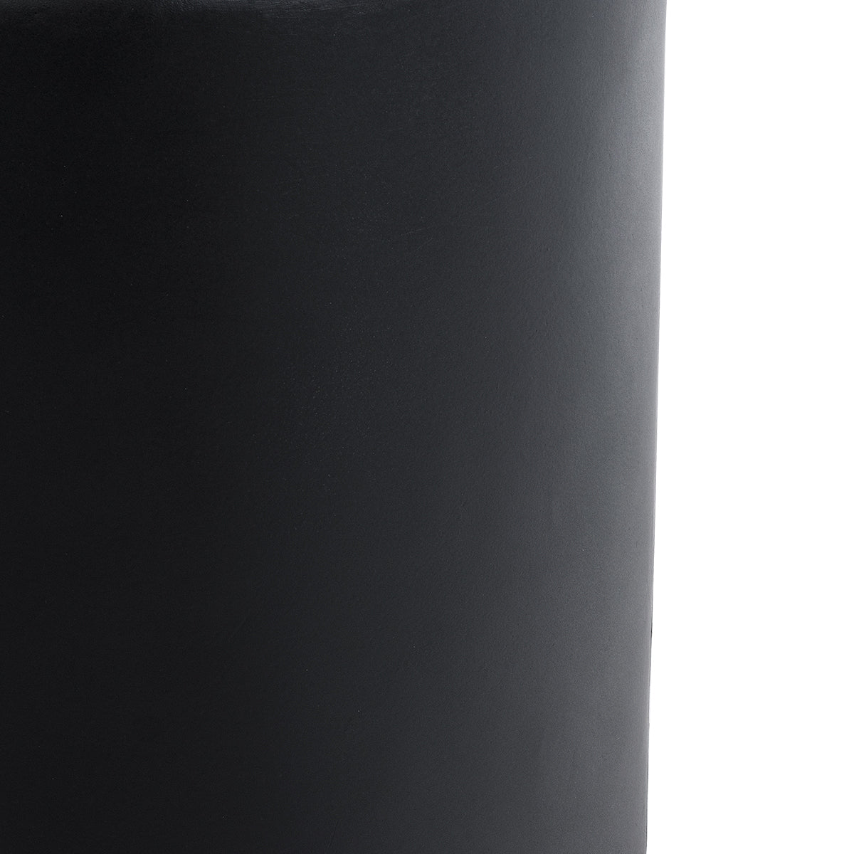 GloboStar® Artificial Garden PUEBLA 20698 Διακοσμητικό Πολυεστερικό Τσιμεντένιο Κασπώ Γλάστρα - Flower Pot Μαύρο Φ41 x Υ46cm - ledmania.gr
