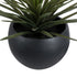 GloboStar® Artificial Garden VITORIA 20700 Διακοσμητικό Πολυεστερικό Τσιμεντένιο Κασπώ Γλάστρα - Flower Pot Μαύρο Φ45 x Υ33cm - ledmania.gr