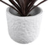 GloboStar® Artificial Garden MALVEN 20710 Επιδαπέδιο Πολυεστερικό Τσιμεντένιο Κασπώ Γλάστρα - Flower Pot Λευκό Φ31 x Υ28cm - ledmania.gr