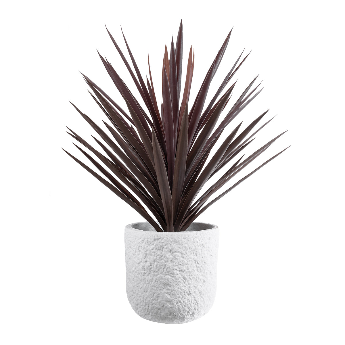 GloboStar® Artificial Garden MALVEN 20710 Επιδαπέδιο Πολυεστερικό Τσιμεντένιο Κασπώ Γλάστρα - Flower Pot Λευκό Φ31 x Υ28cm - ledmania.gr