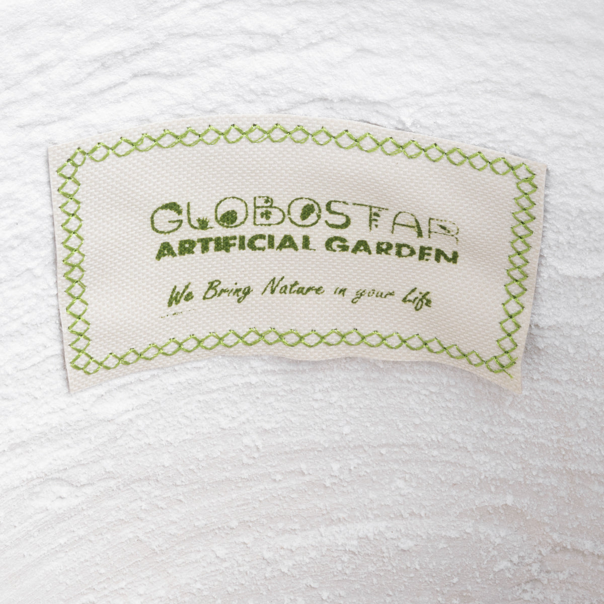 GloboStar® Artificial Garden MALVEN 20710 Επιδαπέδιο Πολυεστερικό Τσιμεντένιο Κασπώ Γλάστρα - Flower Pot Λευκό Φ31 x Υ28cm - ledmania.gr