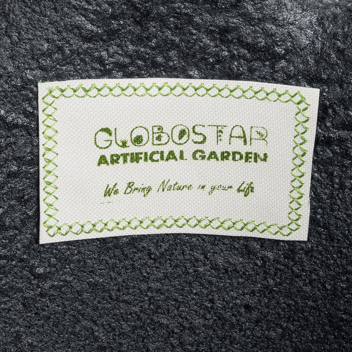 GloboStar® Artificial Garden GENOVA 20726 Επιδαπέδιο Πολυεστερικό Τσιμεντένιο Κασπώ Γλάστρα - Flower Pot Μαύρο Φ40 x Υ30cm - ledmania.gr