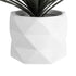 GloboStar® Artificial Garden VARENNA 20742 Επιδαπέδιο Πολυεστερικό Τσιμεντένιο Κασπώ Γλάστρα - Flower Pot Λευκό Φ36 x Υ32cm - ledmania.gr