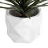 GloboStar® Artificial Garden VARENNA 20742 Επιδαπέδιο Πολυεστερικό Τσιμεντένιο Κασπώ Γλάστρα - Flower Pot Λευκό Φ36 x Υ32cm - ledmania.gr