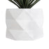 GloboStar® Artificial Garden VARENNA 20742 Επιδαπέδιο Πολυεστερικό Τσιμεντένιο Κασπώ Γλάστρα - Flower Pot Λευκό Φ36 x Υ32cm - ledmania.gr