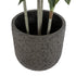 GloboStar® Artificial Garden LUCCA 20756 Επιδαπέδιο Πολυεστερικό Τσιμεντένιο Κασπώ Γλάστρα - Flower Pot Γκρι Ανθρακί Φ31 x Υ28cm - ledmania.gr