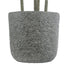 GloboStar® Artificial Garden ERICE 20757 Επιδαπέδιο Πολυεστερικό Τσιμεντένιο Κασπώ Γλάστρα - Flower Pot Γκρι Φ25 x Υ23cm - ledmania.gr