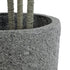 GloboStar® Artificial Garden ERICE 20757 Επιδαπέδιο Πολυεστερικό Τσιμεντένιο Κασπώ Γλάστρα - Flower Pot Γκρι Φ25 x Υ23cm - ledmania.gr