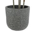 GloboStar® Artificial Garden ERICE 20758 Επιδαπέδιο Πολυεστερικό Τσιμεντένιο Κασπώ Γλάστρα - Flower Pot Γκρι Φ31 x Υ28cm - ledmania.gr