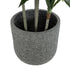 GloboStar® Artificial Garden ERICE 20758 Επιδαπέδιο Πολυεστερικό Τσιμεντένιο Κασπώ Γλάστρα - Flower Pot Γκρι Φ31 x Υ28cm - ledmania.gr