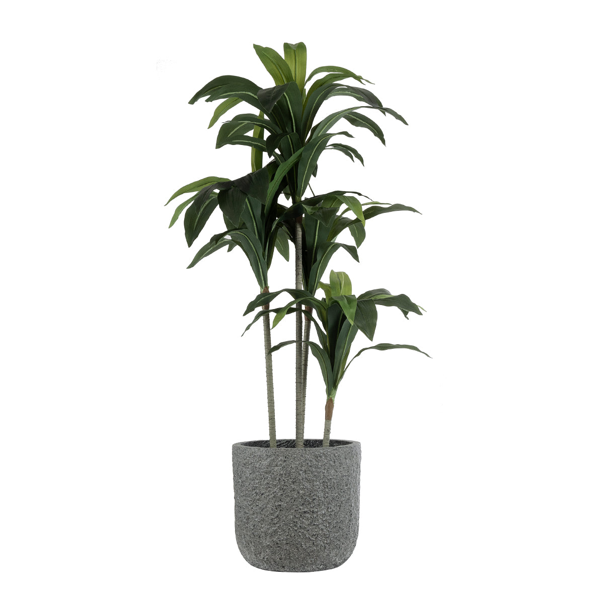 GloboStar® Artificial Garden ERICE 20758 Επιδαπέδιο Πολυεστερικό Τσιμεντένιο Κασπώ Γλάστρα - Flower Pot Γκρι Φ31 x Υ28cm - ledmania.gr